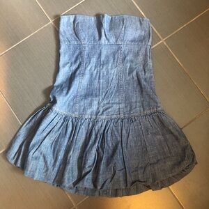 Strapless Denim🤠Dress (Size Medium)